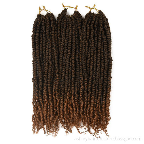 High Quality Heat Resistant Fiber Wholesale Passion Spring Bomb Twist Hair Synthetic Wig